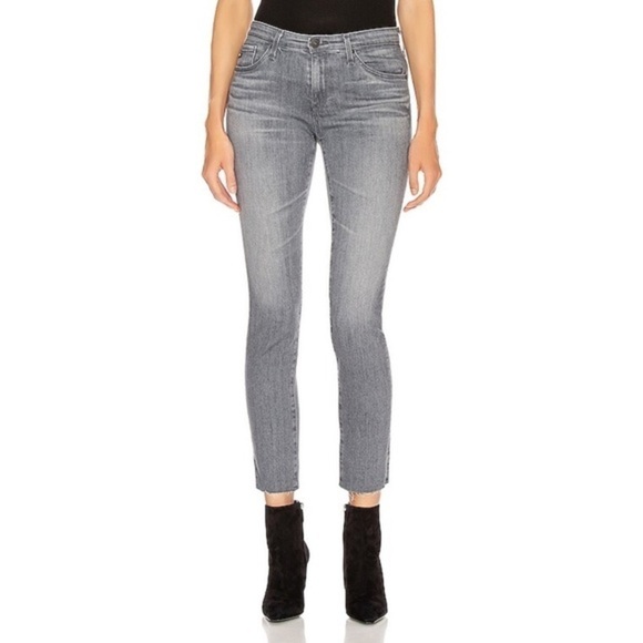 AG The Prima Ankle Cigarette Skinny Jean Grey - Size 32 - Picture 1 of 12